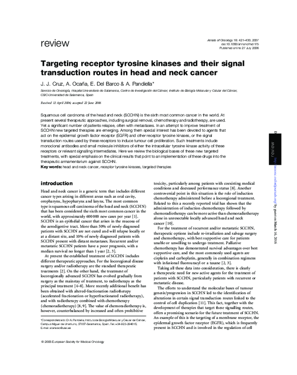 (PDF) Targeting receptor tyrosine kinases and their signal transduction ...