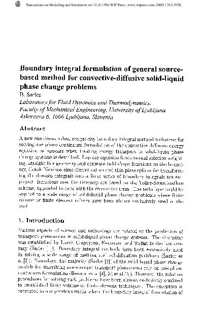 (PDF) Boundary Integral Formulation Of General Source- Based Method For ...