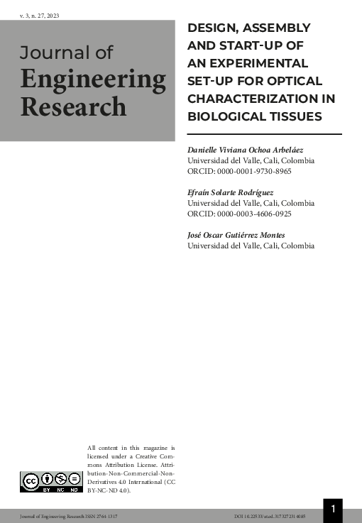 (PDF) Art. Design, assembly and start up of an setup experimental for ...