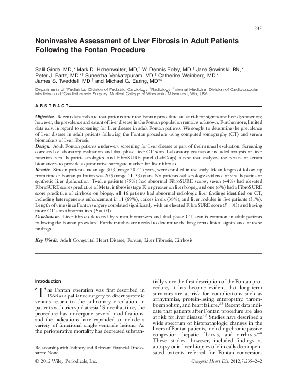 (PDF) Noninvasive Assessment of Liver Fibrosis in Adult Patients ...