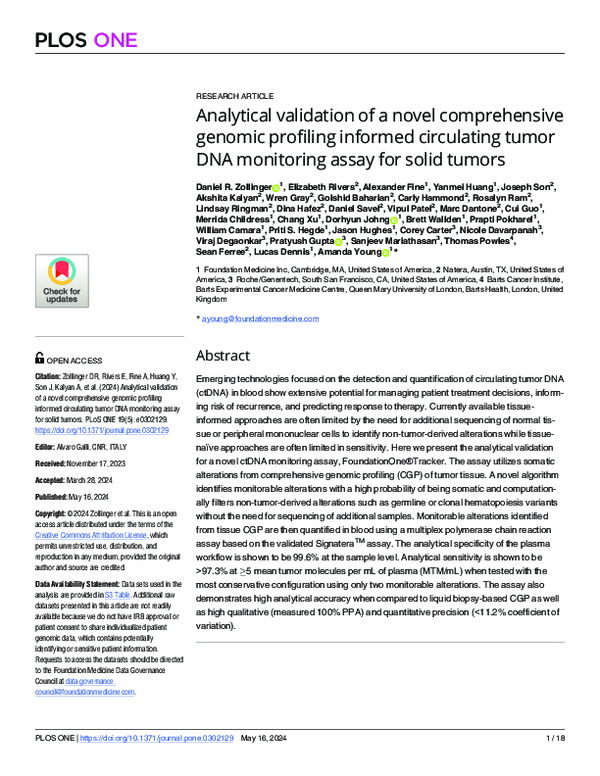 (PDF) Analytical validation of a novel comprehensive genomic profiling ...