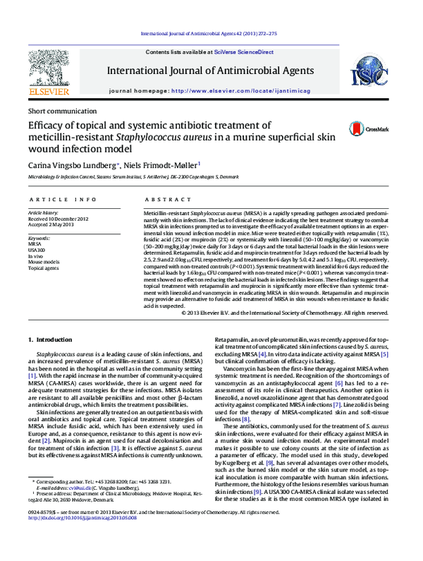 (PDF) Efficacy of topical and systemic antibiotic treatment of ...