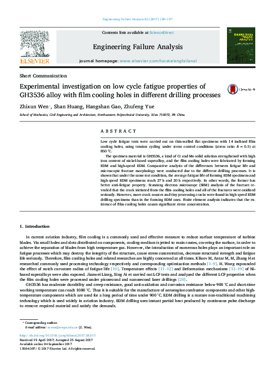 (PDF) Experimental Investigation on the Low Cycle Fatigue Life of Piles