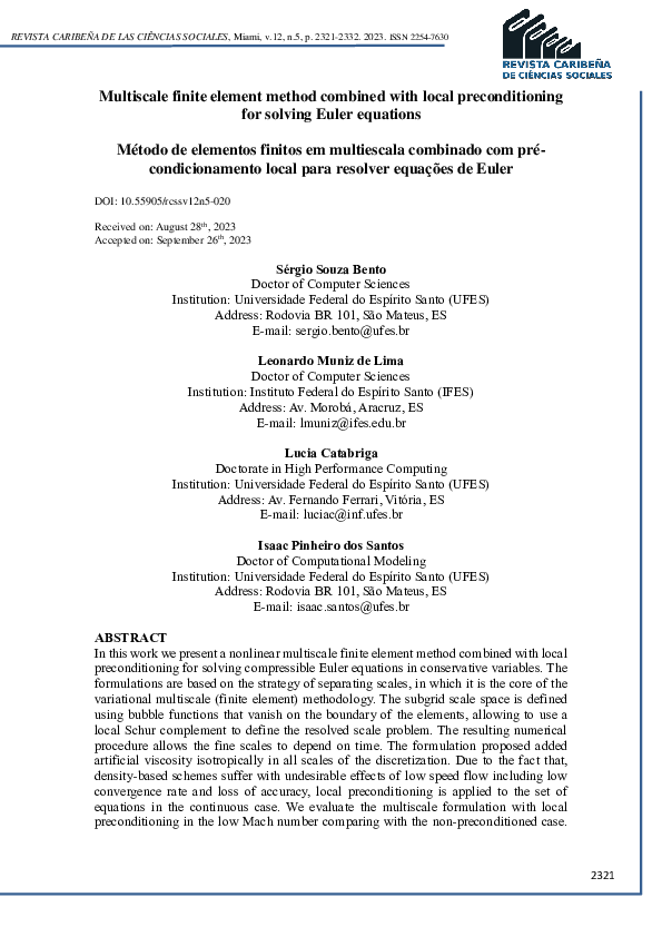 (PDF) Multiscale finite element method combined with local ...
