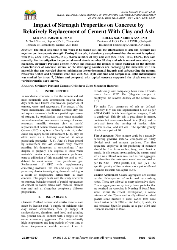 (PDF) Impact of Strength Properties on Concrete by Relatively ...
