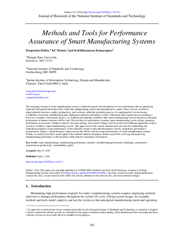 (PDF) Methods and Tools for Performance Assurance of Smart ...
