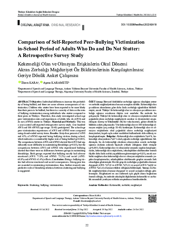 (PDF) Comparison of Self-Reported Peer-Bullying Victimization in-School ...