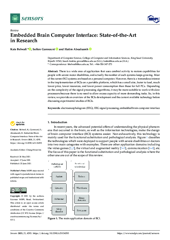 (PDF) Embedded Brain Computer Interface: State-of-the-Art in Research
