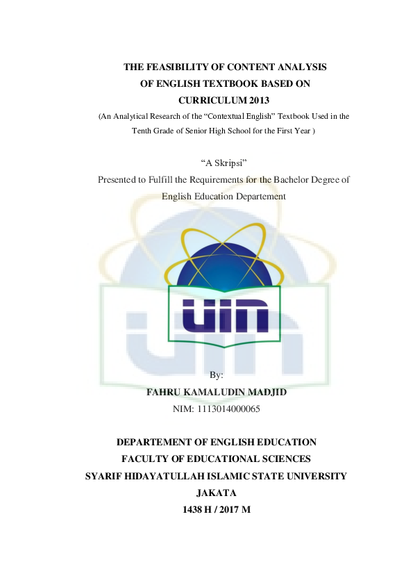 (PDF) The Feasibility of Content Analysis of English Textbook Based on ...