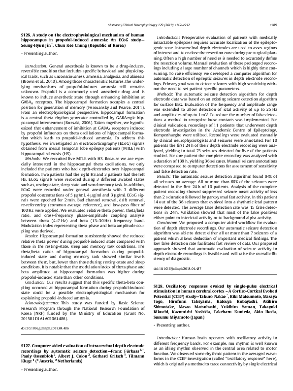 (PDF) S128. Oscillatory responses evoked by single-pulse electrical ...