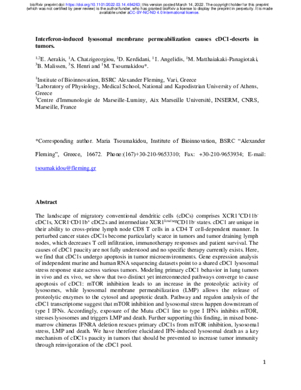 (PDF) Interferon-induced lysosomal membrane permeabilization and death ...