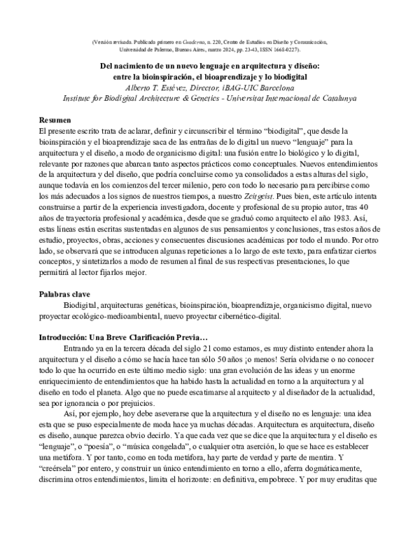 (PDF) Del nacimiento de un nuevo lenguaje en arquitectura y diseño ...