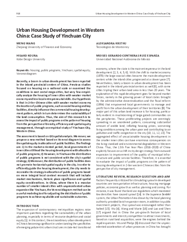 (PDF) Urban Housing Development in Western China: Case Study of ...