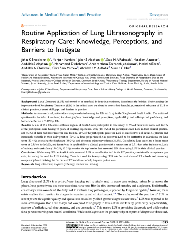(PDF) Routine Application of Lung Ultrasonography in Respiratory Care ...