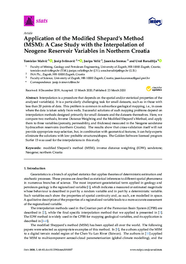 (PDF) Application of Modified Shepard's Method (MSM) case study with ...