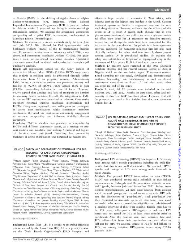 (PDF) OA-652 Safety and tolerability of favipiravir for the treatment ...