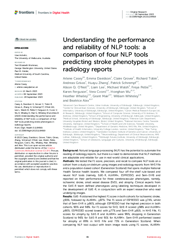 (PDF) Understanding the performance and reliability of NLP tools: a ...