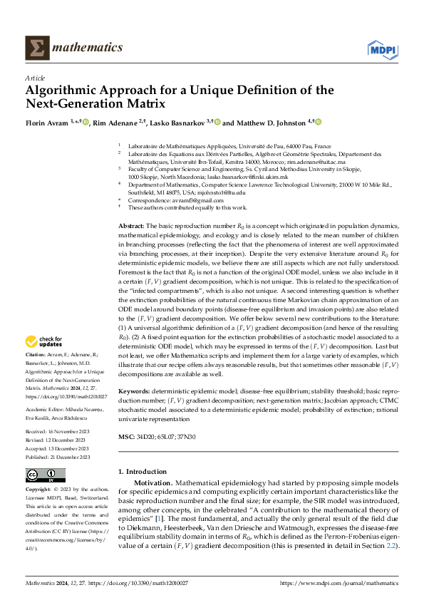 (PDF) Algorithmic Approach for a Unique Definition of the Next ...