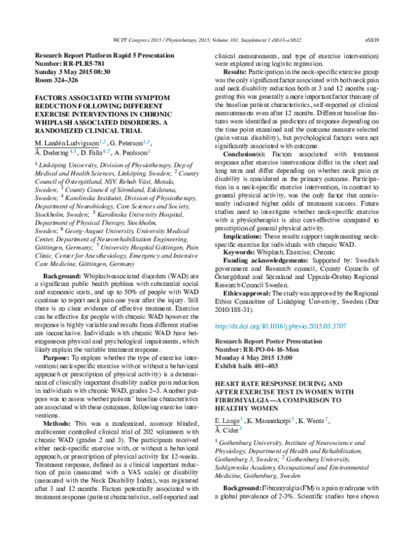 (PDF) Heart rate response during and after exercise test in women with ...