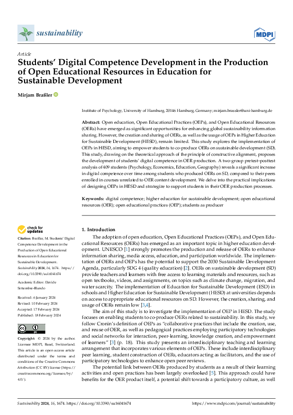 (PDF) Students' Digital Competence Development in the Production of ...