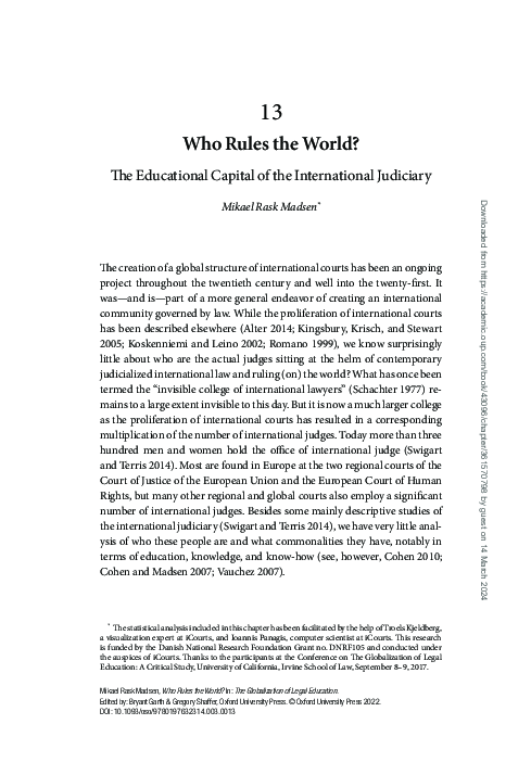 (PDF) Who Rules the World?