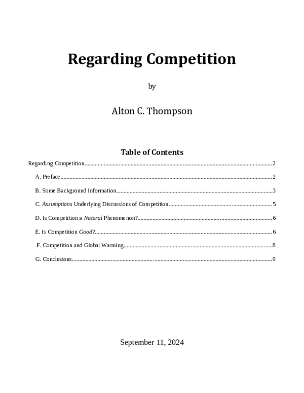 (PDF) Regarding Competition