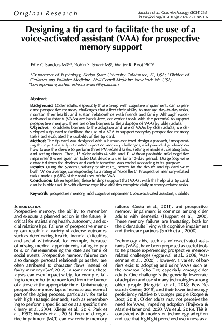 (PDF) Designing a tip card to facilitate the use of a voice-activated ...