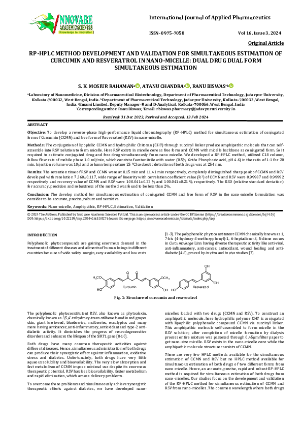 (PDF) RP-HPLC METHOD DEVELOPMENT AND VALIDATION FOR SIMULTANEOUS ...