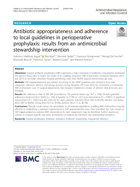 (PDF) Antibiotic Appropriateness and Adherence to Local Guidelines in ...