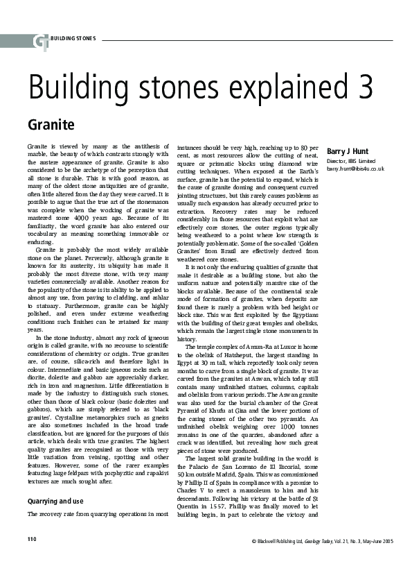(PDF) Building stones explained 3