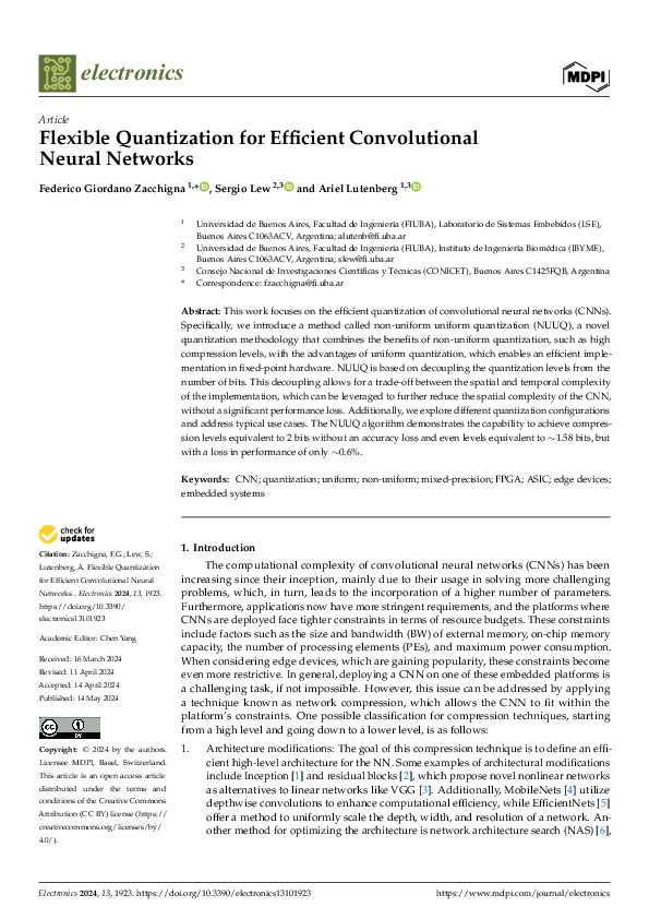(PDF) Flexible Quantization for Efficient Convolutional Neural Networks