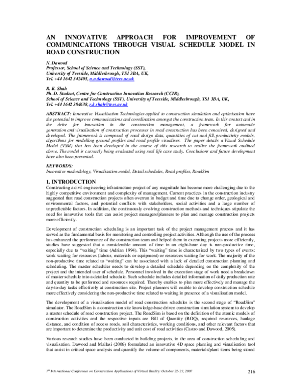 (PDF) An innovative approach for improvement of communications through ...