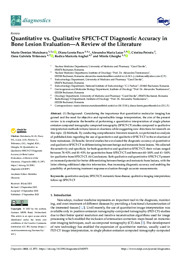 (PDF) Quantitative vs. Qualitative SPECT-CT Diagnostic Accuracy in Bone ...