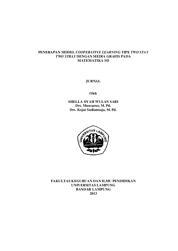 (PDF) Penerapan Model Cooperative Learning Tipe Two Stay Two Stray ...