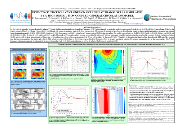 (PDF) Effects of tropical cyclones on ocean heat transport as simulated ...
