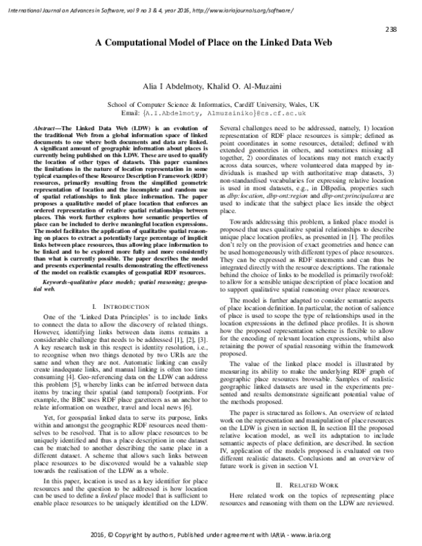 (PDF) A computational model of place on the linked data web