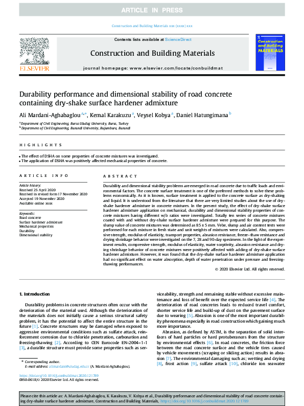 (PDF) Durability Performance and Dimensional Stability of Polypropylene ...