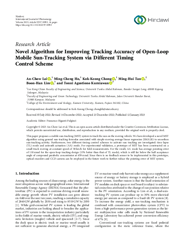 (PDF) Novel Algorithm for Improving Tracking Accuracy of Open-Loop ...