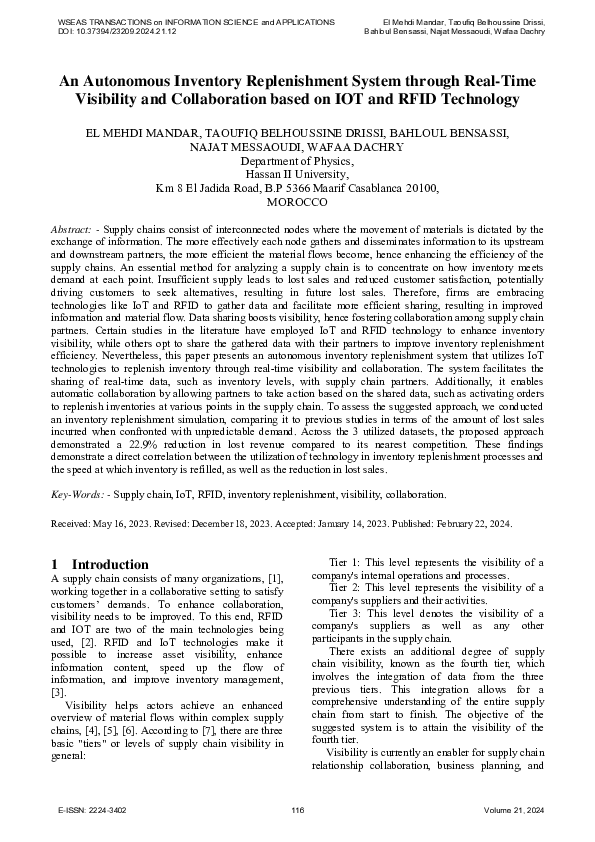 (PDF) An Autonomous Inventory Replenishment System through Real-Time ...