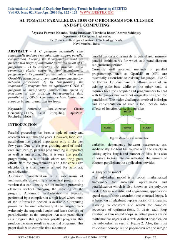 (PDF) Automatic Parallelization of C Programs for Cluster and Gpu Computing