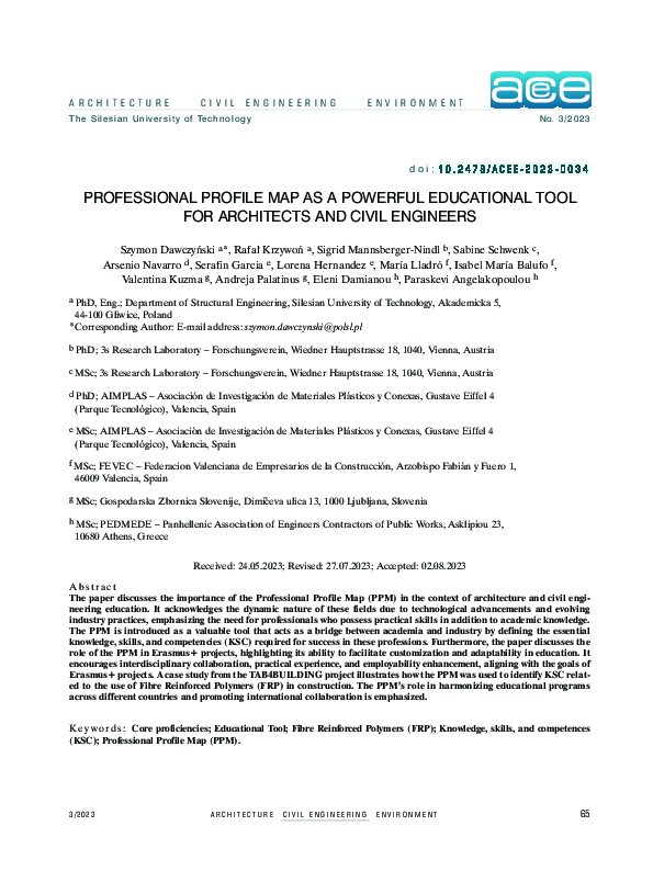 (PDF) Professional Profile Map as a Powerful Educational Tool for ...