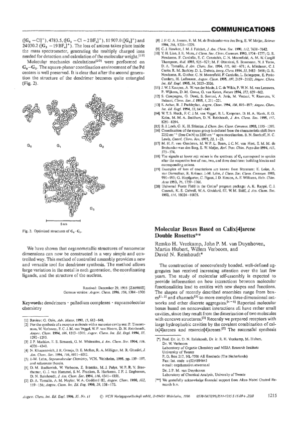 (PDF) Molecular Boxes Based on Calix[4]arene Double Rosettes | Willem ...