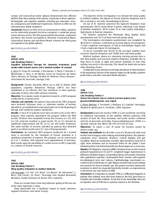 (PDF) Sleep quality evaluation in medical students