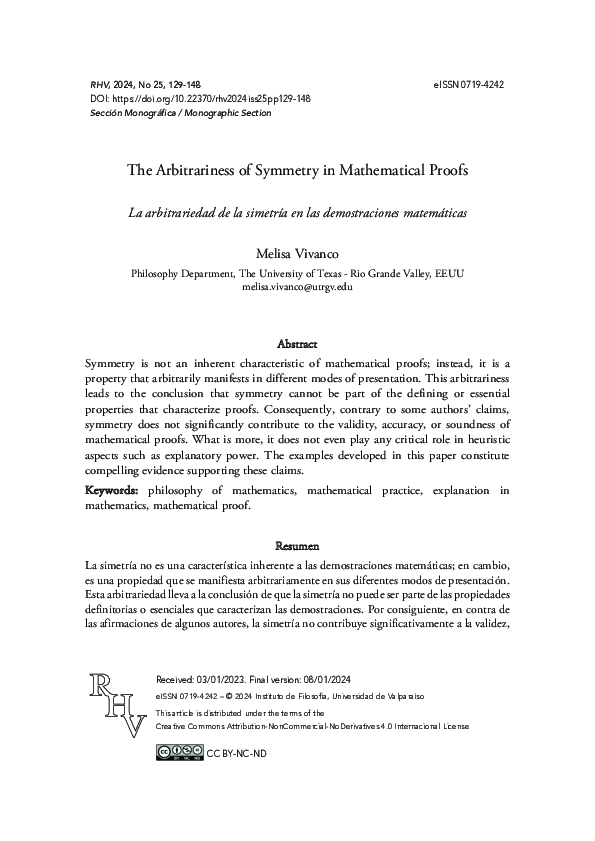 (PDF) The Arbitrariness of Symmetry in Mathematical Proofs
