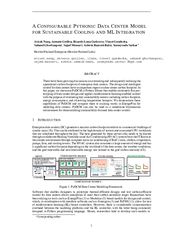 (PDF) A Configurable Pythonic Data Center Model for Sustainable Cooling ...