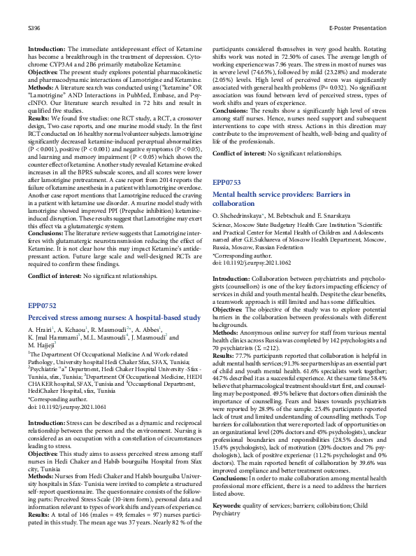 (PDF) Perceived stress among nurses: A hospital-based study
