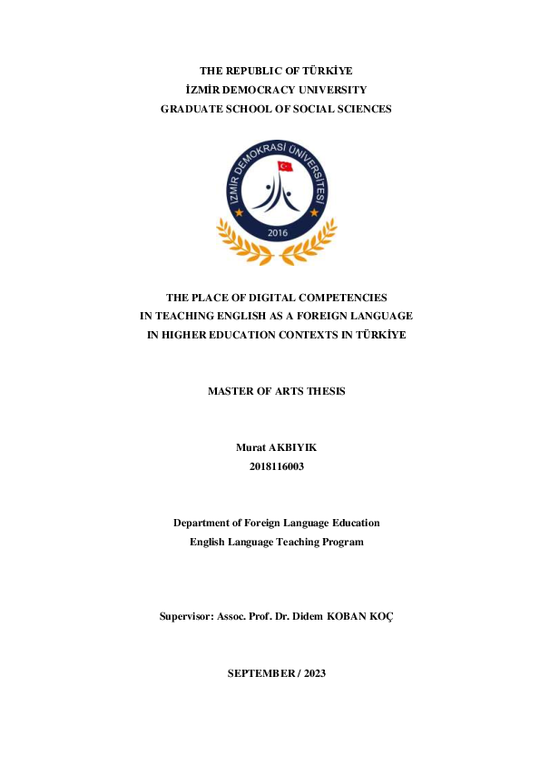 (PDF) The Place of Digital Competencies in Teaching English as a ...