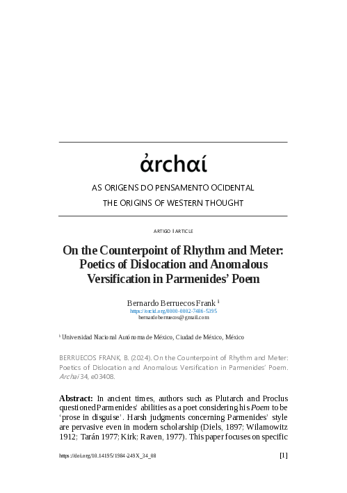 (PDF) On the Counterpoint of Rhythm and Meter: Poetics of Dislocation ...