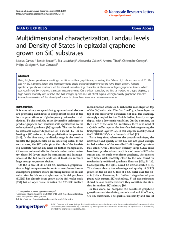 (PDF) Multidimensional characterization, Landau levels and Density of ...