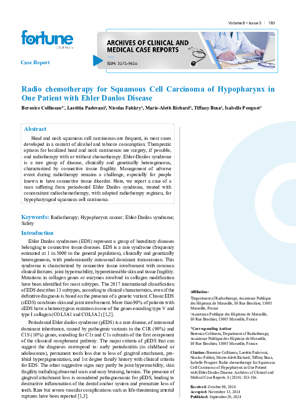 (PDF) Radio chemotherapy for Squamous Cell Carcinoma of Hypopharynx in ...